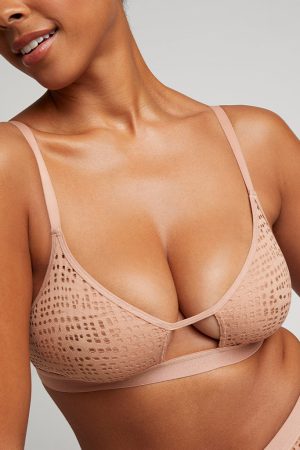 Eyelet Lace Cutout Bra
