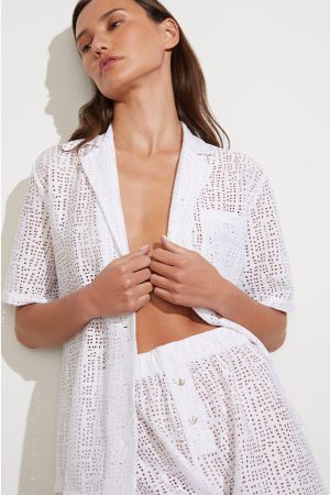 Eyelet Lace Island Shirt